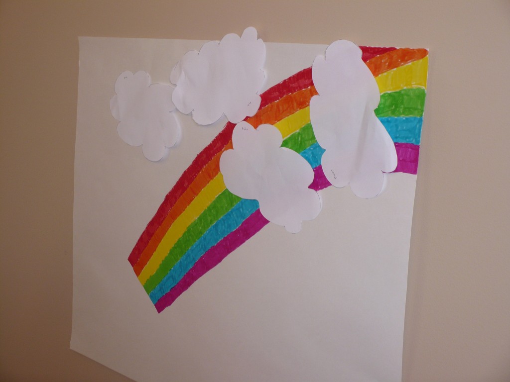 pin the cloud on the rainbow