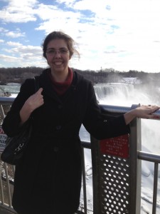 woman at Niagara Falls