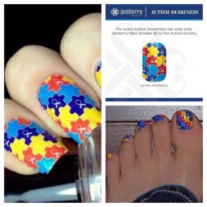 autism awareness jamberry nail wraps